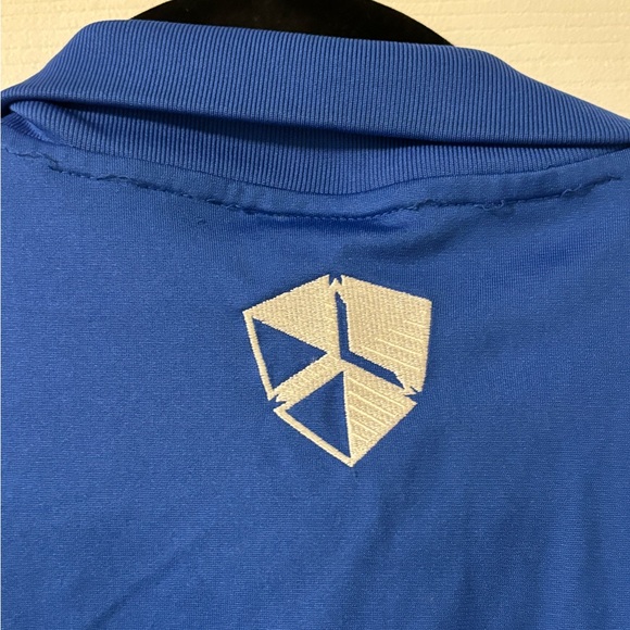 small blue and white Nike dri fit zip up jacket - Picture 8 of 8